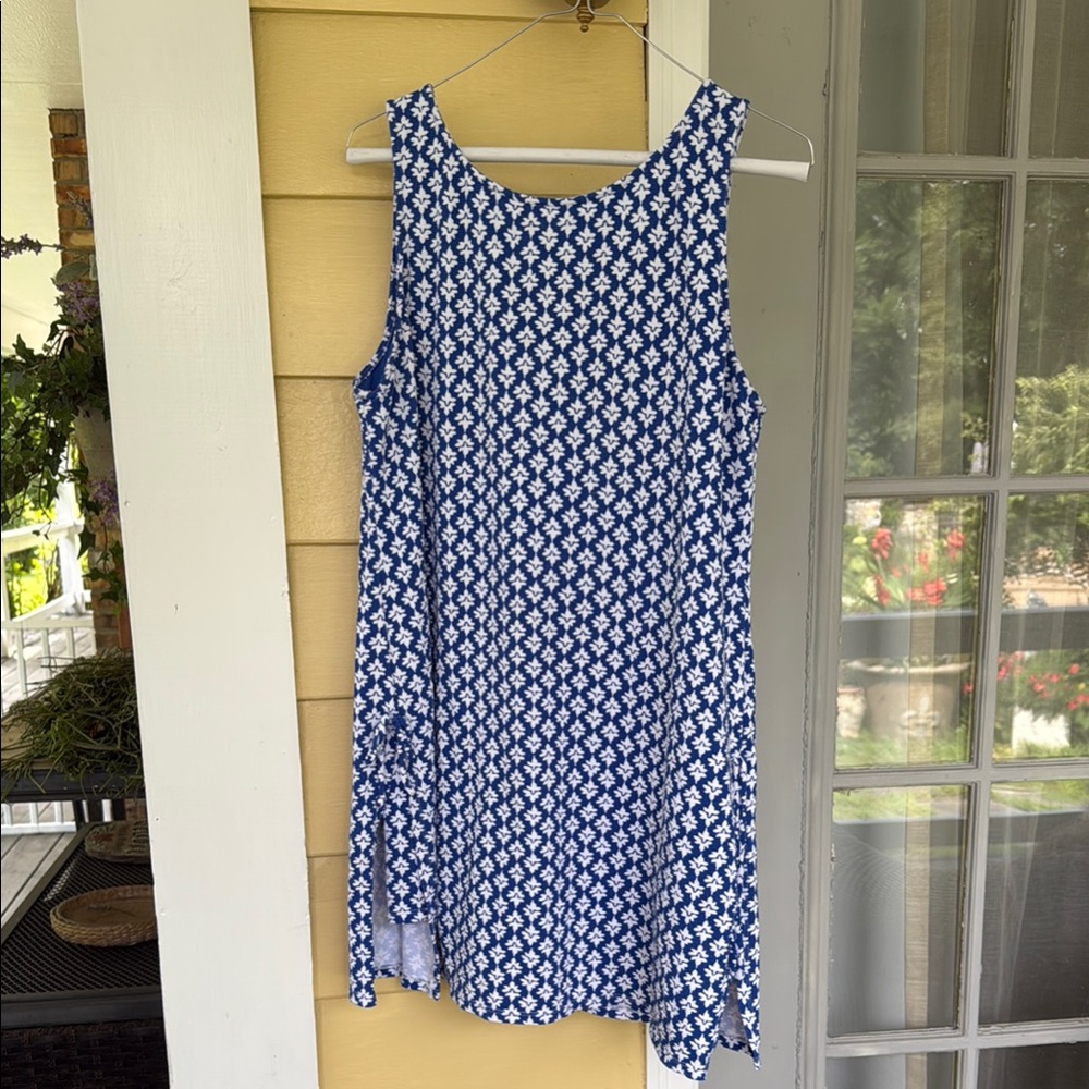 Tommy Bahama Blue and White Mini Dress